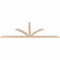 Ekena Millwork Richland Smooth Timber Gable Bracket, Douglas Fir, 96"W x 36"H x 1 1/2"D x 3 1/2"F, 9/12 Pitch GBW096X36X0204RIC00SDF - alternate 3